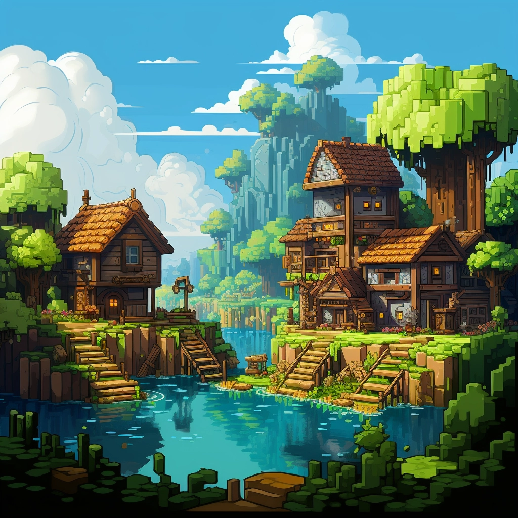 Minecraft pixel art  