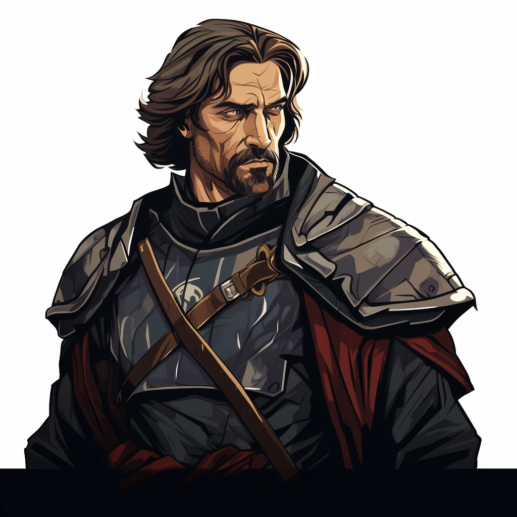 Dark medieval loyalist 2d vector png