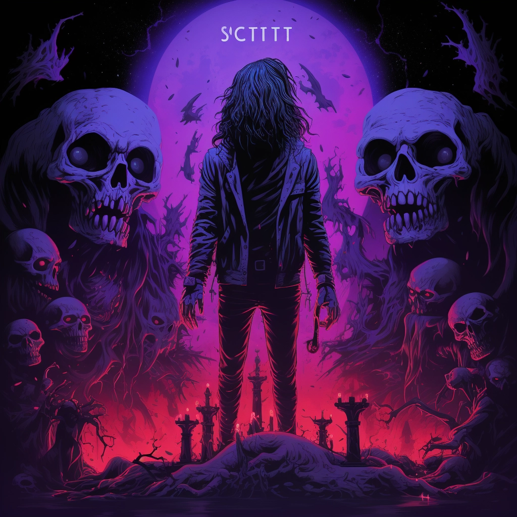 The cover artwork for the outcast in the style of pi