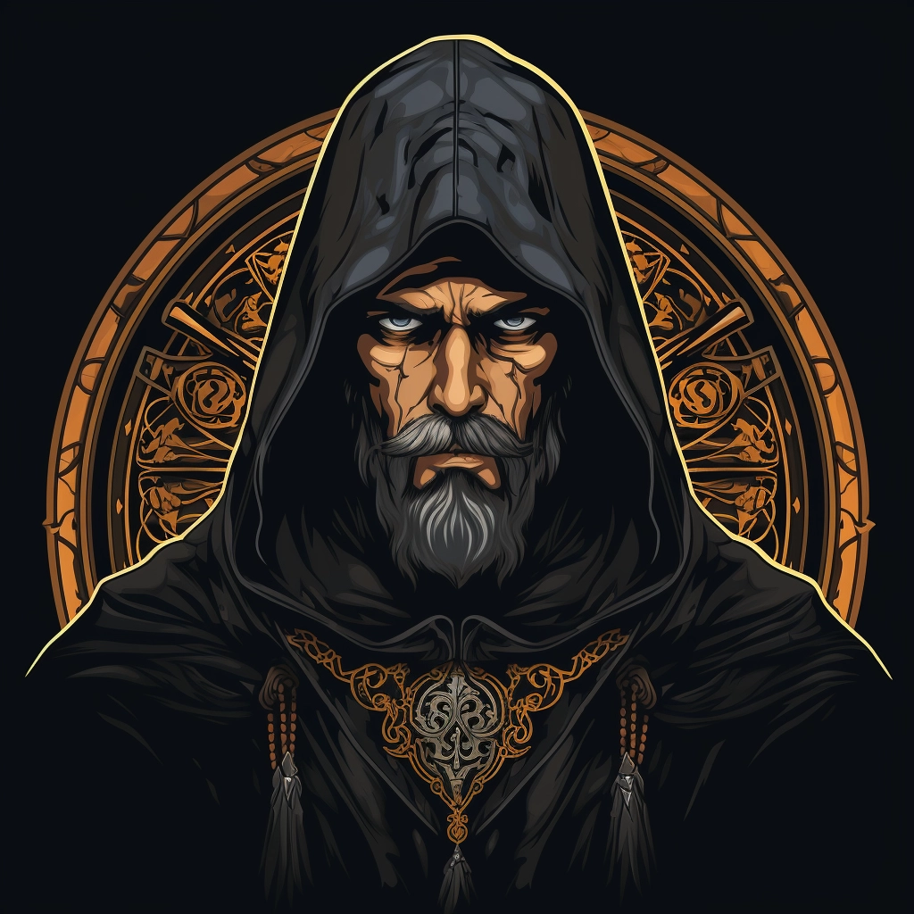 Dark medieval loyalist 2d vector png  