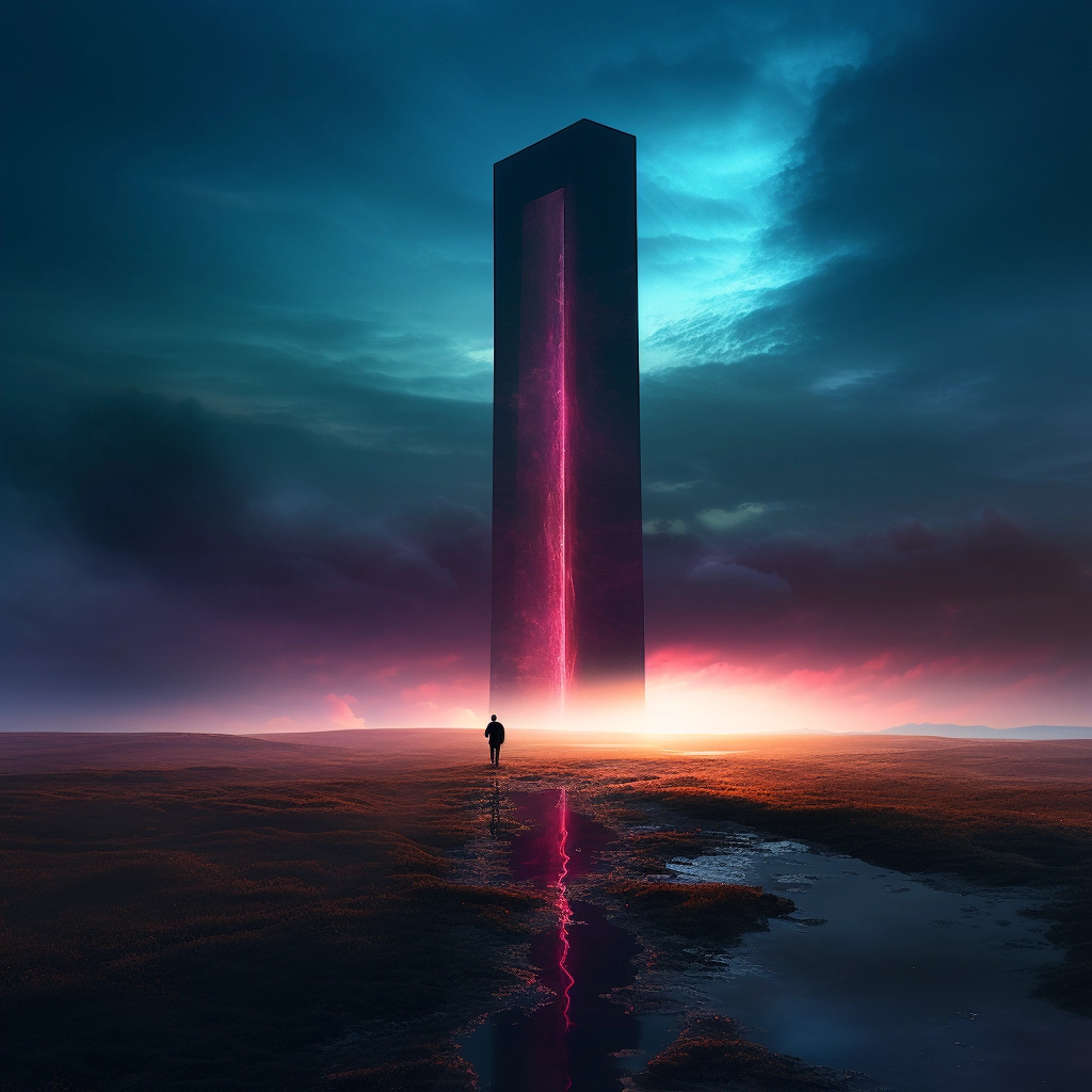 The tower on top of a large wall in the style of bee
