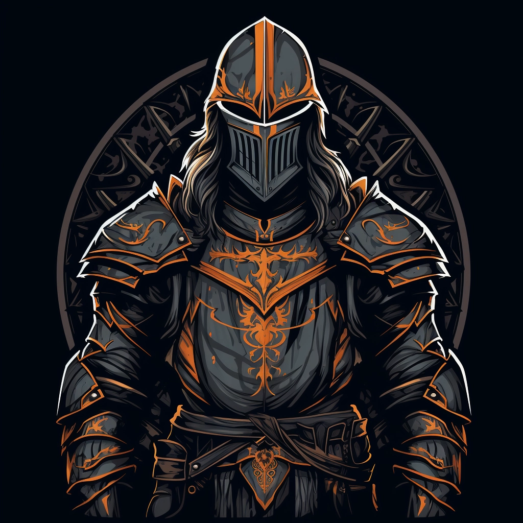 Dark medieval loyalist 2d vector png