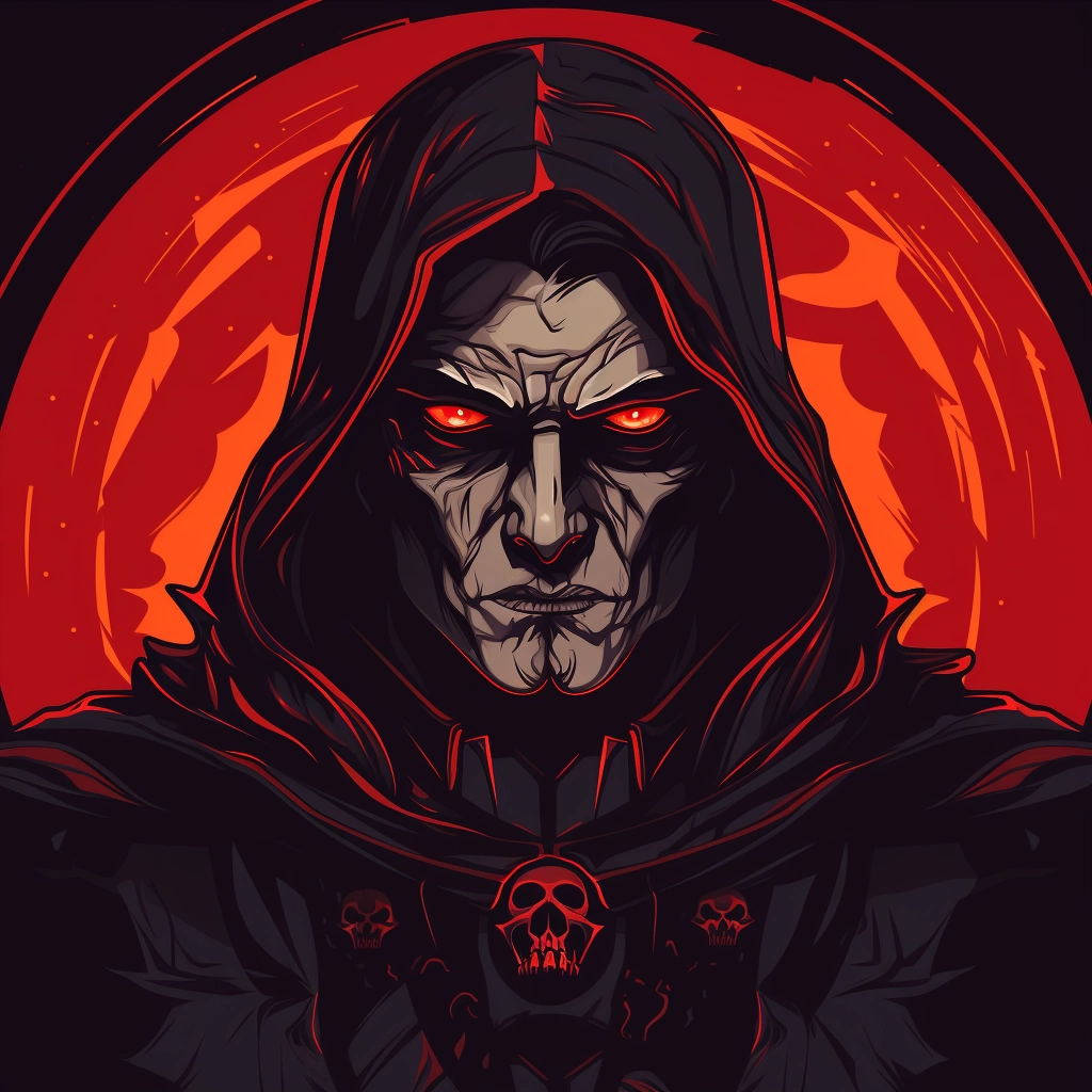 Dark medieval inquisitor 2d vector png  