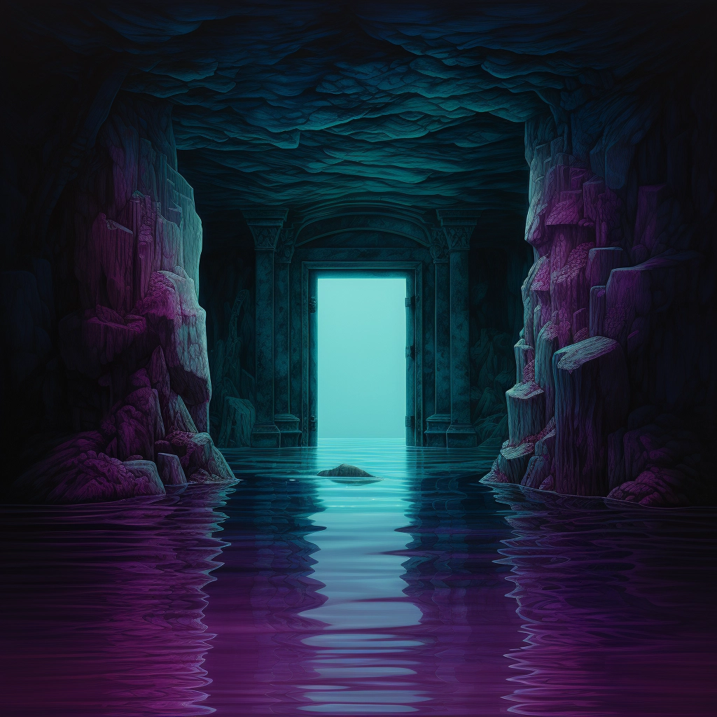 The depths of life the opening in the style of dark