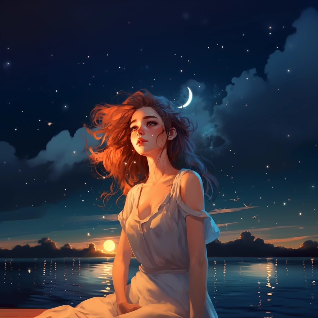 Free summer night sky images 4k in the style of char