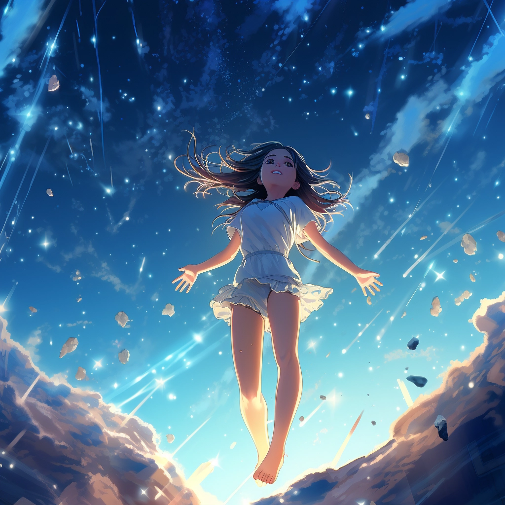 Falling star anime
