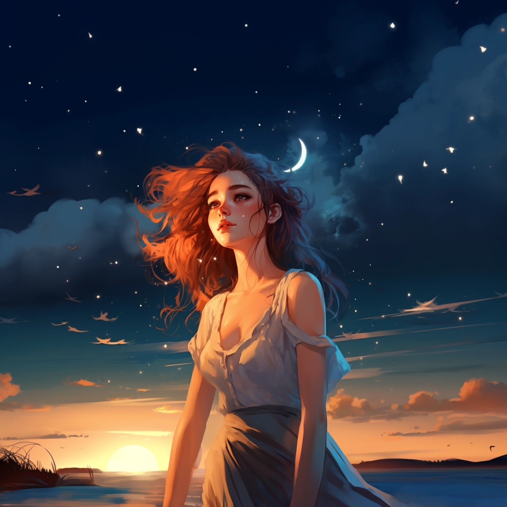 Free summer night sky images 4k in the style of char