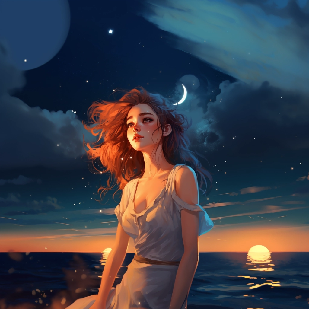 Free summer night sky images 4k in the style of char