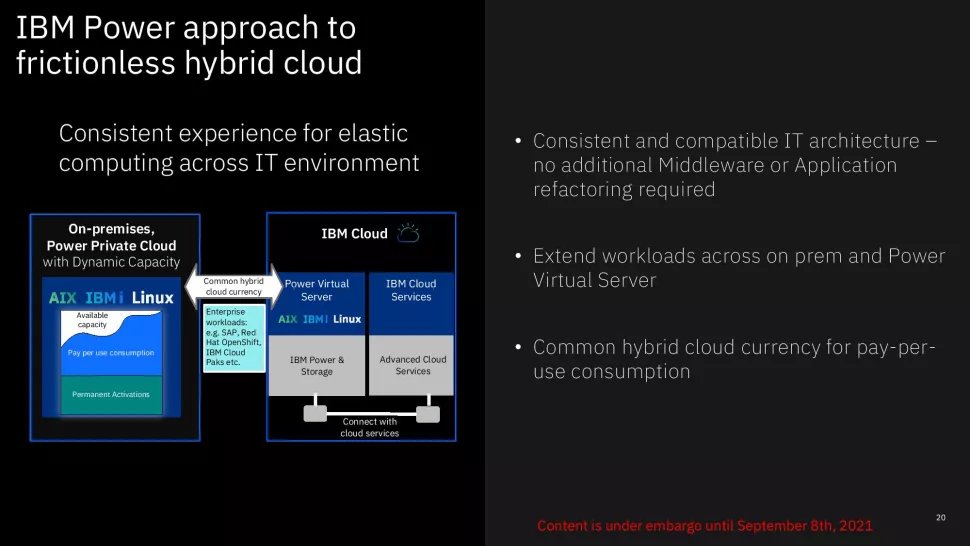 IBM nabízí své servery s Power10 v hybridním cloudu