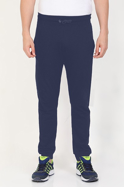 Premium Quality Solid Joggers - XL, Navy Blue