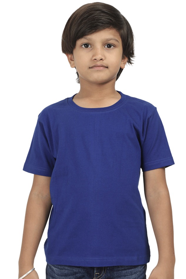 Premium Quality Cotton Boys T-Shirt  - 5 Years, Royal Blue