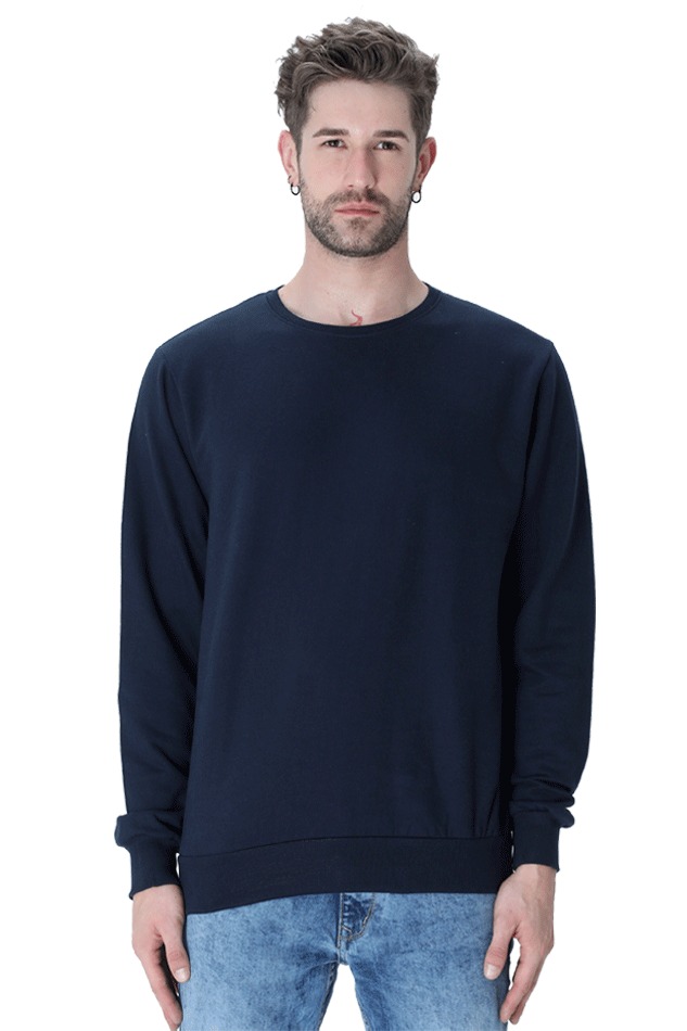 Premium Quality Plain Sweat Shirt - XL, Black