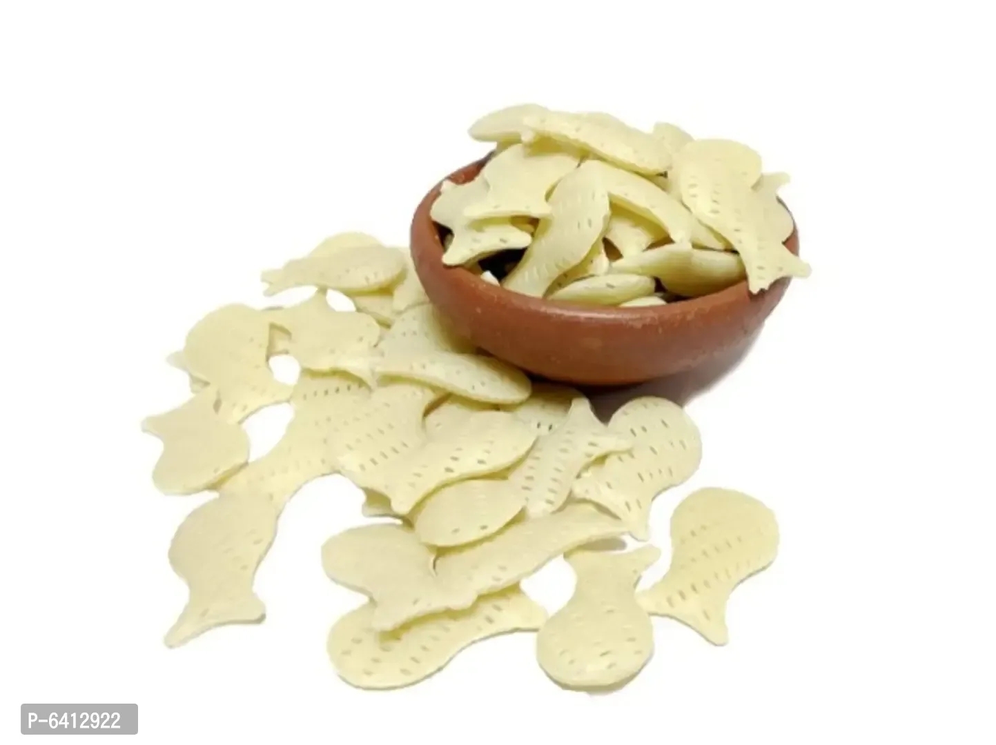 1KG 3D MACHI PAPAD FISH FRYUMS READY TO COOK IN SALT OR OIL, FREE 29GM PAPAD MASALA - 1 Kg