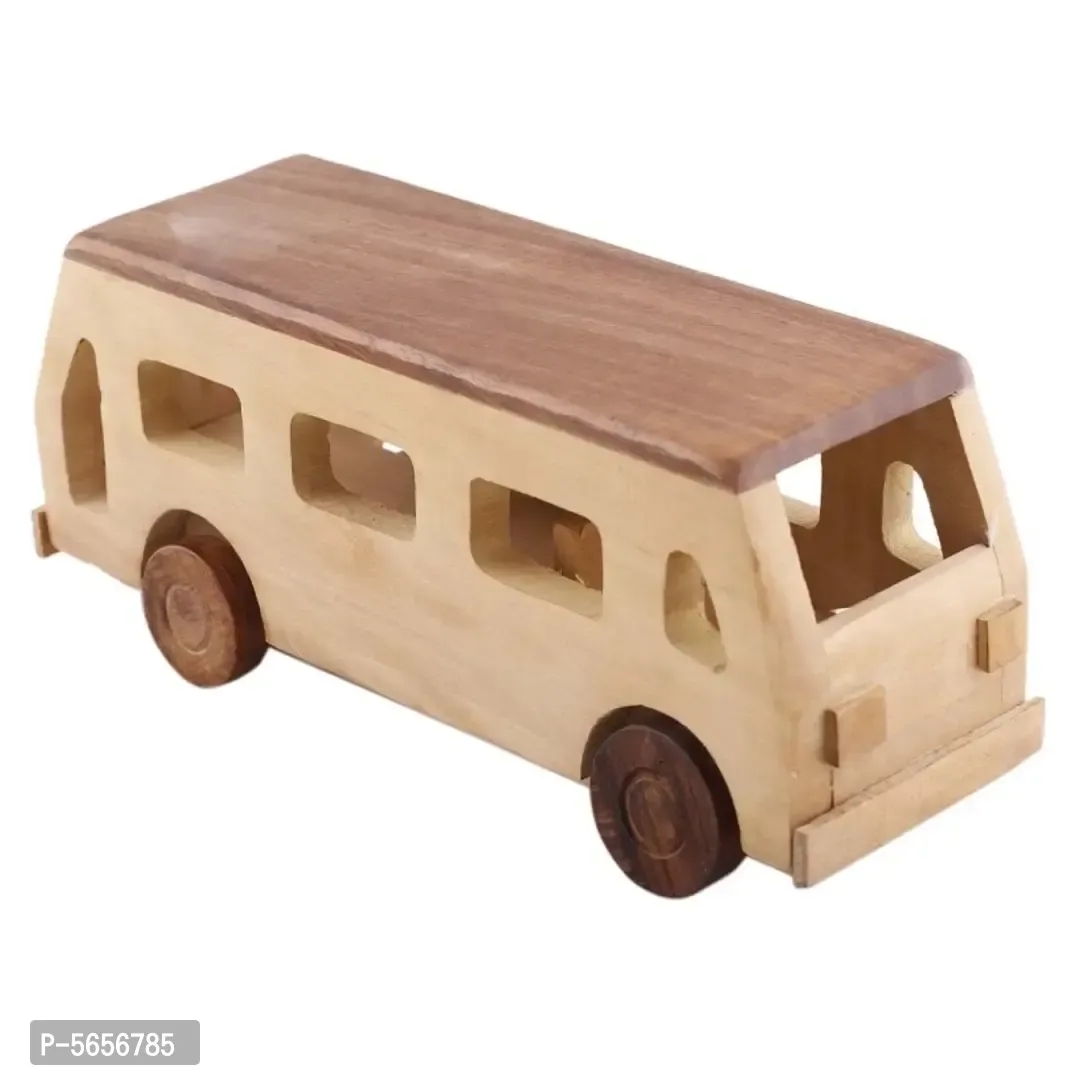 Decorative Wooden Bus / Toy / Car / Showpiece / Home Decor - 1 Year Plus