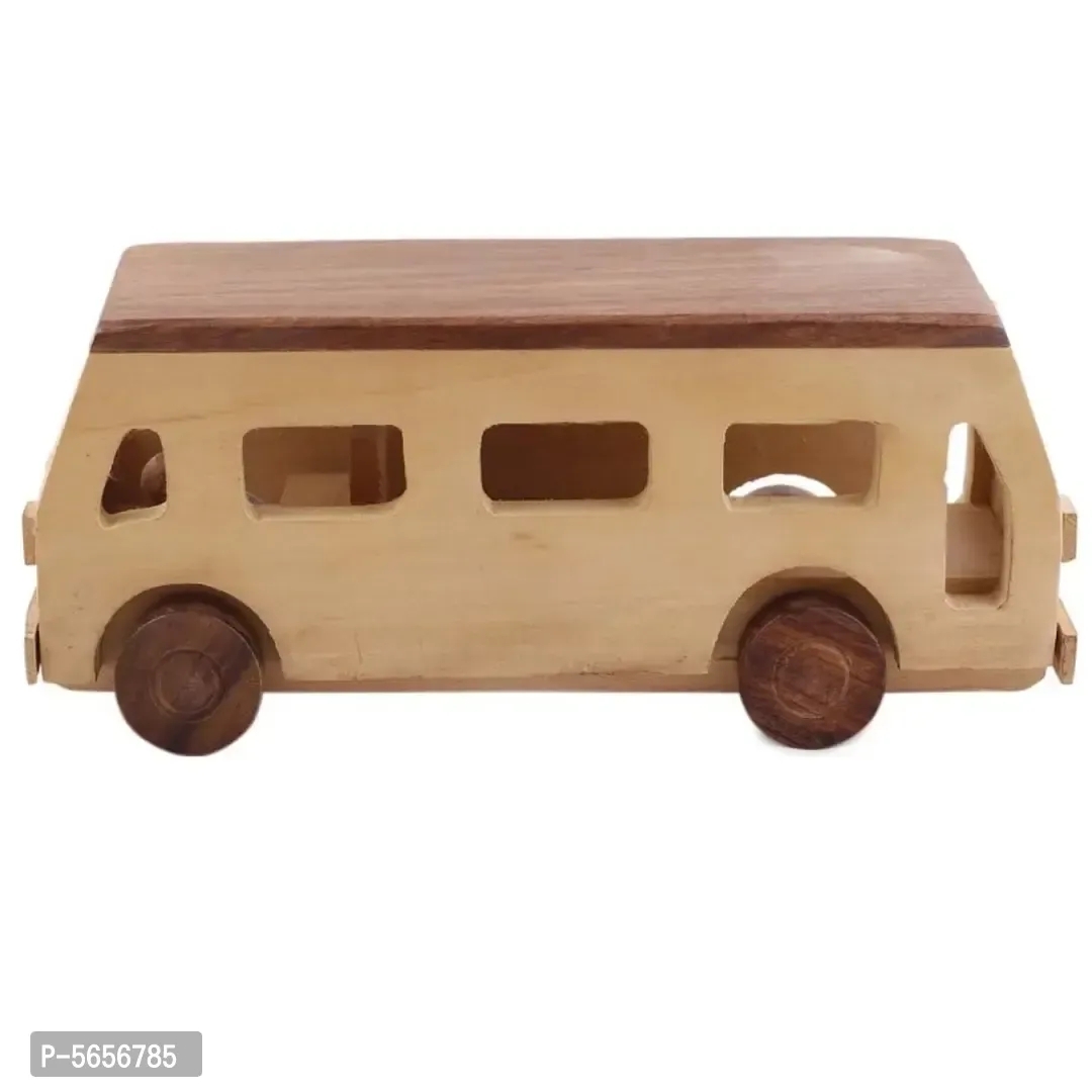 Decorative Wooden Bus / Toy / Car / Showpiece / Home Decor - 1 Year Plus