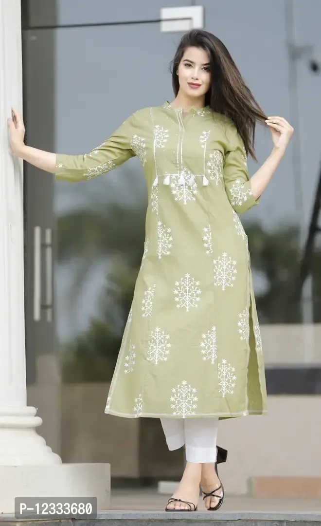 Trendy Women Cotton Kurta - S