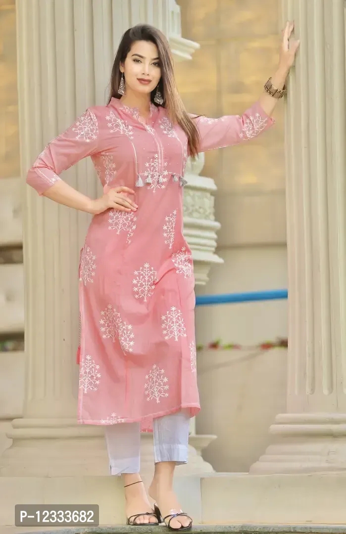 Trendy Women Cotton Kurta - XL