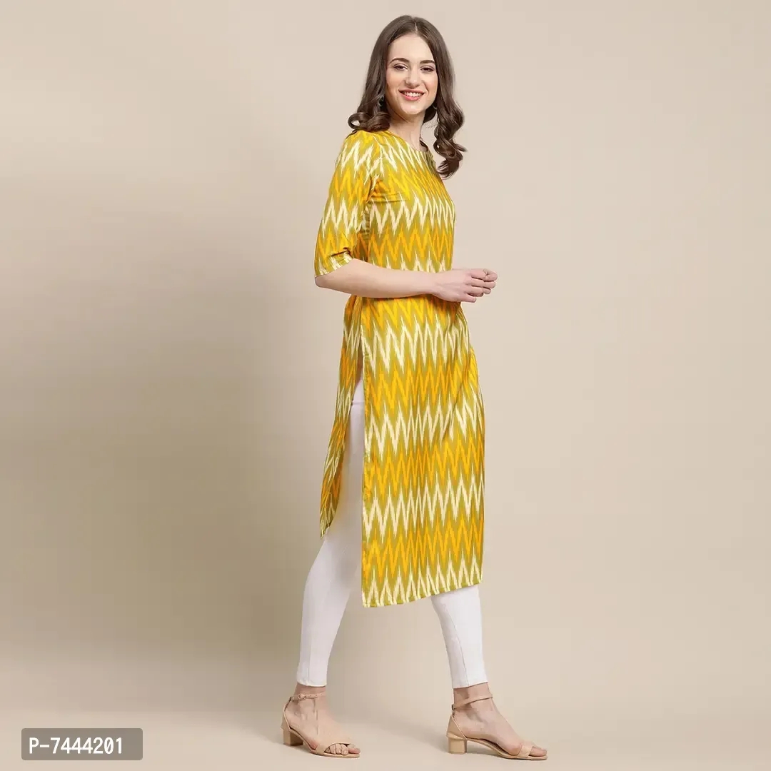 Stylish Crepe Printed Straight Kurta For Women- Pack Of 2 - S