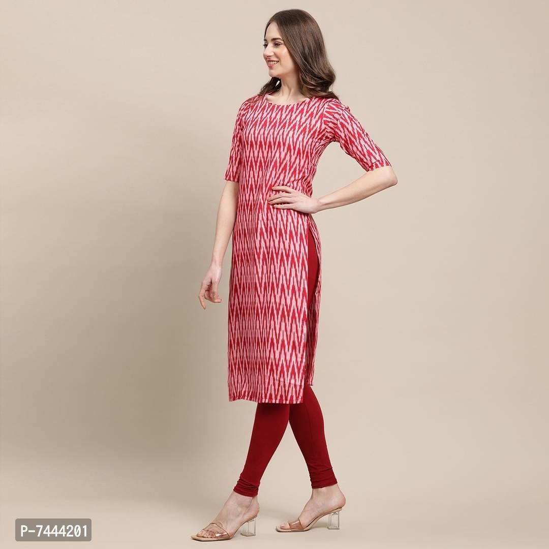 Stylish Crepe Printed Straight Kurta For Women- Pack Of 2 - XL