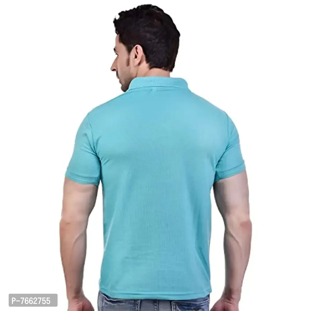 SMAN Mens Polo T-Shirt Regular Fit Half Sleeves with Pocket and Bottom Neck Collar for Casual and Daily Use - XL