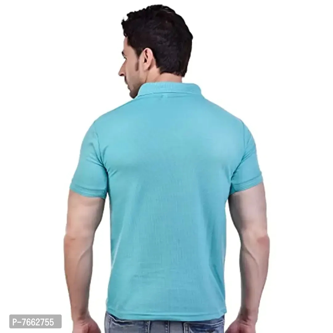 SMAN Mens Polo T-Shirt Regular Fit Half Sleeves with Pocket and Bottom Neck Collar for Casual and Daily Use - 2XL