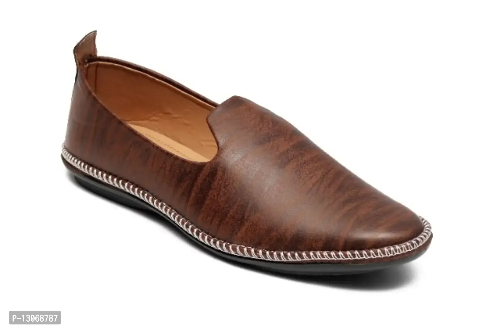 Brown Driving Loafer Shoes For Mens - UK7