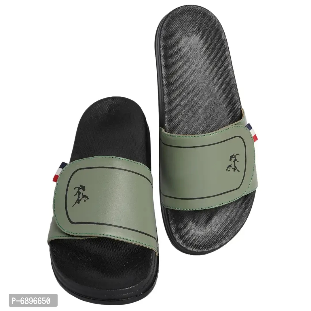 Stylish Trendy Rexine Flip Fliops Slippers - UK9