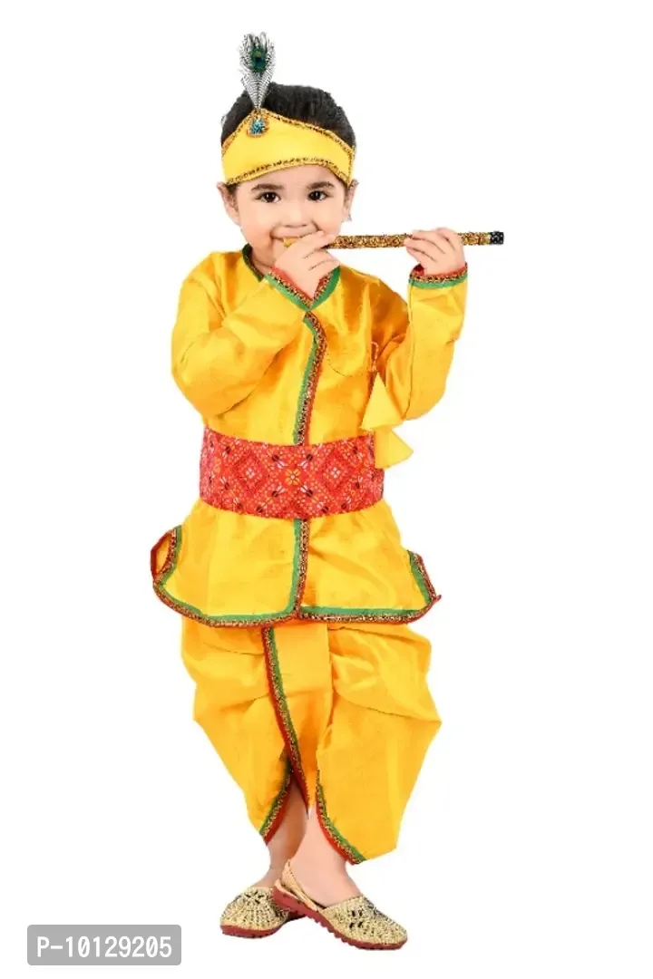 Boys Krishna Dress with Dhoti - 3 To 4 Years