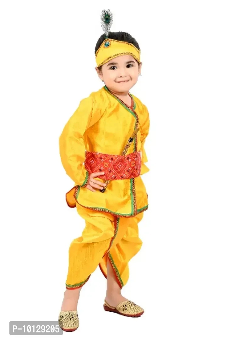 Boys Krishna Dress with Dhoti - 3 To 4 Years