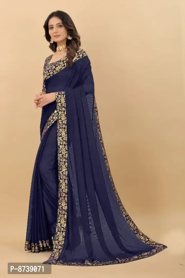 Art Silk Superline Saree With Blouse Piece - 8739071