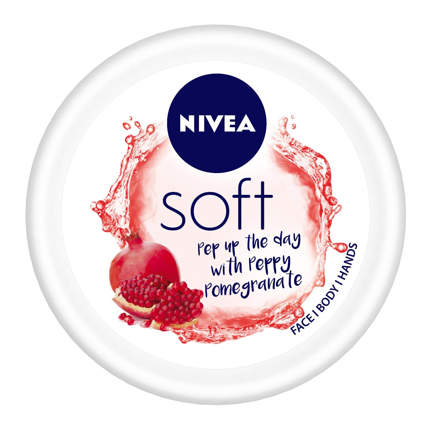 Nivea Soft Light Moisturizer Cream Peppy Pomegranate - 100ml