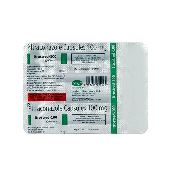 Itrostred 100  - 1 Strip Of 4 Capsule