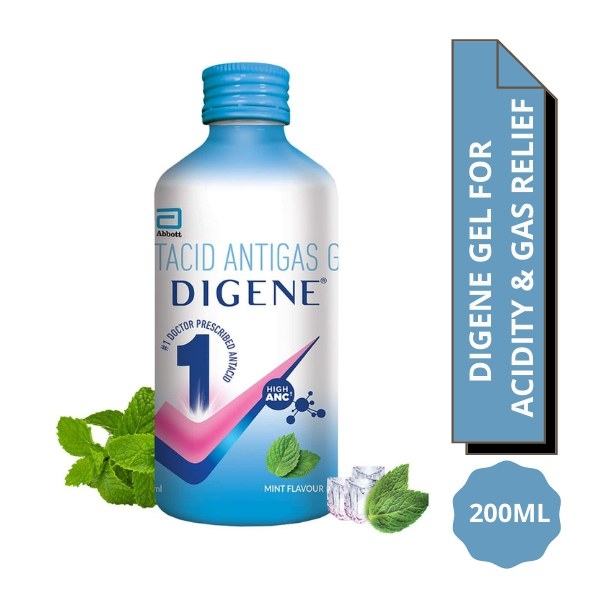 Digene Acidity & Gas Relief Gel - 200ml, Mint