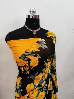 Abc1340 Floral Print Daily Wear Georgette SareeColor: Green, Pink, Purple, YellowStyle Code :SHP_1152_1Pattern :Floral PrintPack of :1Secondary Color :Black, GreyOccasion :CasualConstruction Type :MachineFabric Care :Hand Wash7 Days Return Policy, No questions asked.