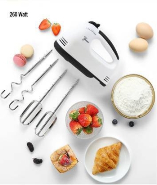 JKR Enterprise JKR Enterprise JKR-2019 260 W Electric Whisk Hand Blender (Multicolor) Plastic Ball WhiskPack of :1Brand :JKR EnterpriseModel Name :JKR Enterprise JKR-2019 260 W Electric Whisk Hand Blender (Multicolor)Model Number :r-2020Color :WhiteShade :whiteType :Ball7 Days Return Policy, No questions asked.