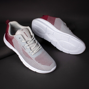 Asian  asian Delta-14 sports shoes for men | Latest Stylish Casual sport shoes for men | running shoes for boys | Lace up Lightweight grey shoes for running, walking, gym, trekking, hiking & party Running Shoes For MenColour: Grey, Maroon1.2 inch Heel HeightOuter Material: FabricInner Material: Soft breathable fabric lining which prevents sweatingClosure: Lace-UpsPattern: Mesh10 Days Retu - 7