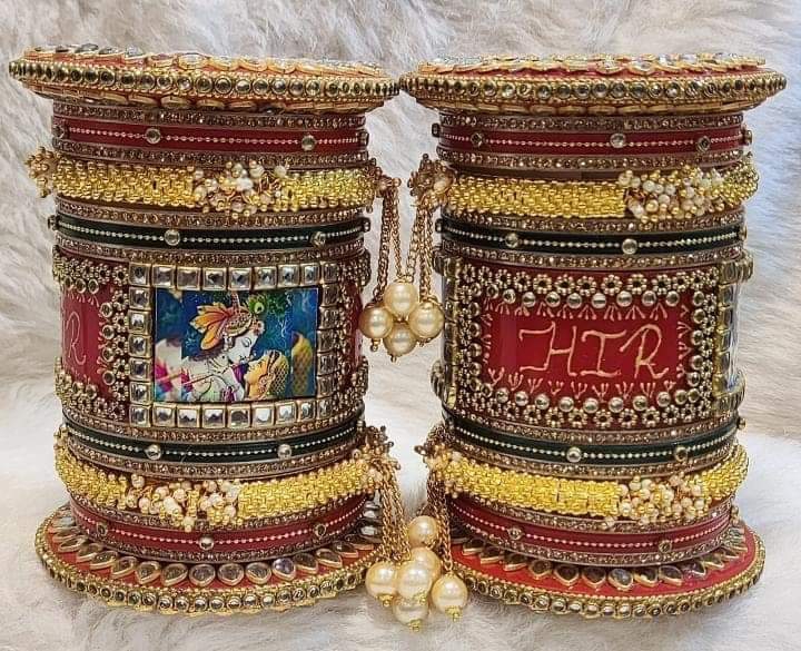 Name And Photo Bangles  Chuda 