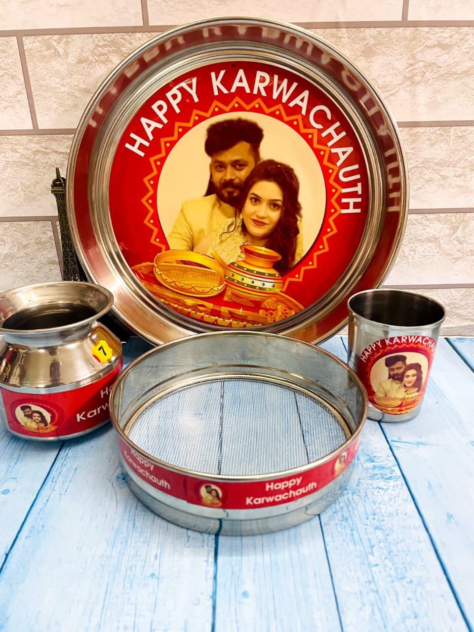 Karwachath Photo Thali Set  - 8