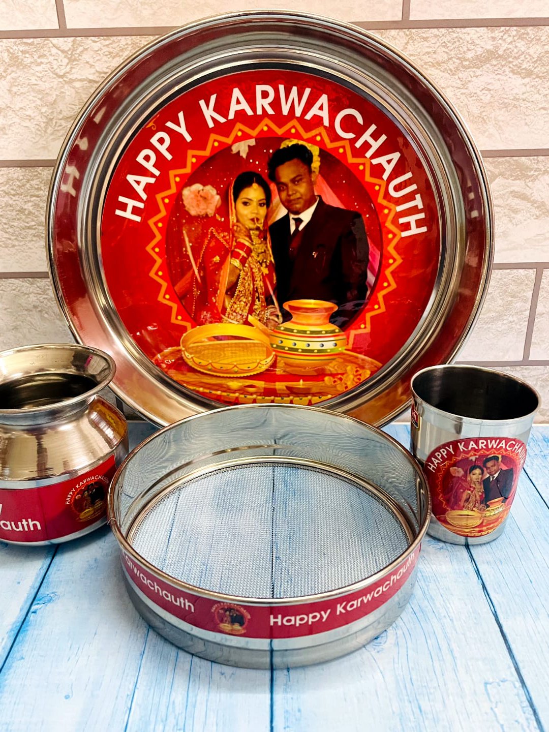 Karwachath Photo Thali Set  - 15