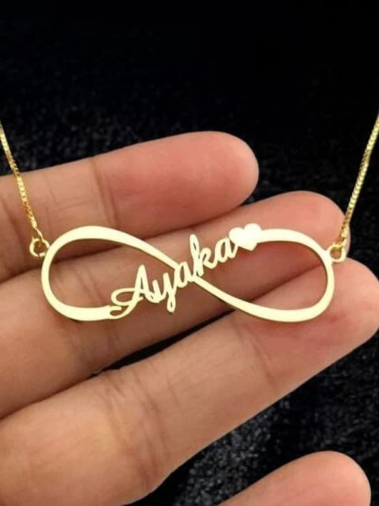 Special Style  customize single Name pendant 46 - golden, only priped