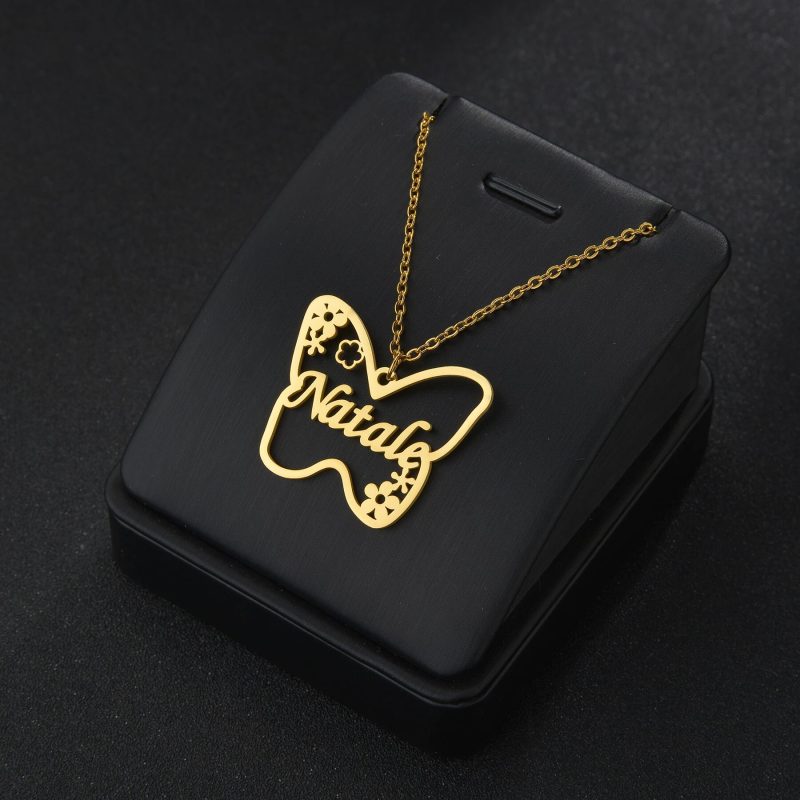 Special Style  customize single Name pendant 88 - golden, only priped