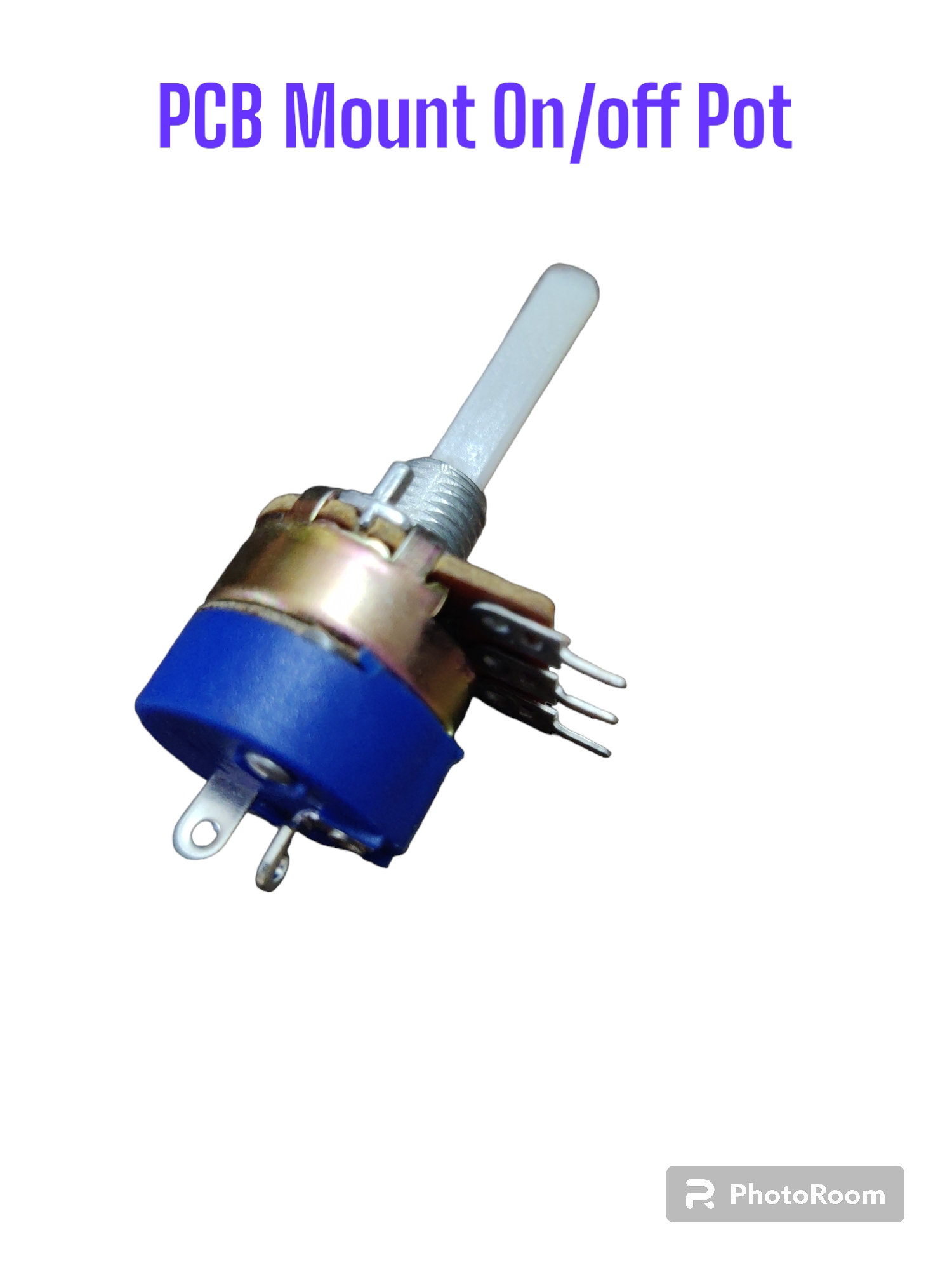 A10K Carbon Potentiometer On/Off - 20mm, Fine