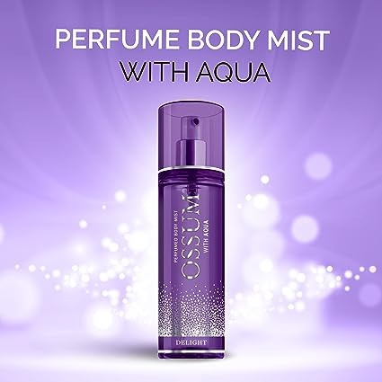 Delight, Perfume Body Mist with Aqua, Long Lasting Freshness, Made