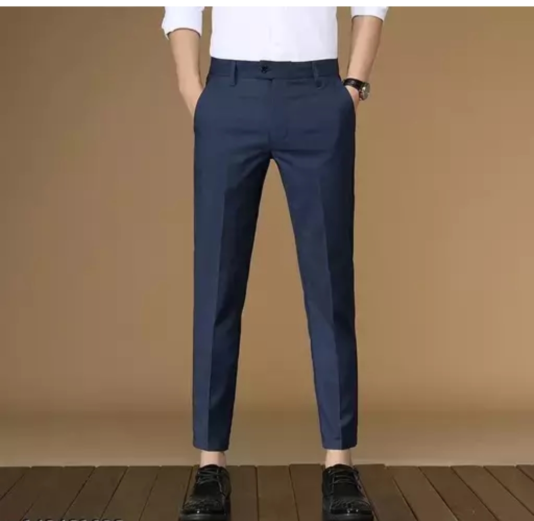 Classic Design Dress Pants Men's Formal Solid Color - Temu New Zealand