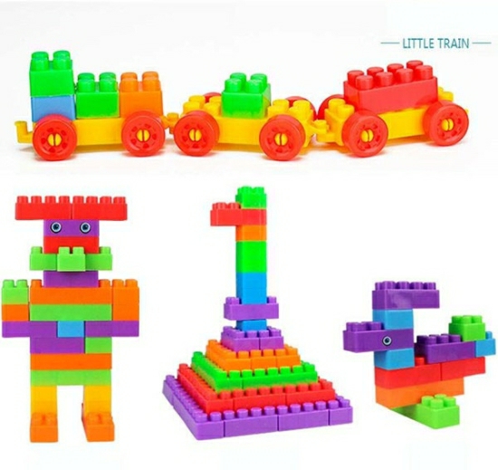 GREEN WAY BEST GIFT BABY TOY 100pcs (92 Pieces +8 Tyres) Building Blocks -  BEST GIFT BABY TOY 100pcs (92 Pieces +8 Tyres) Building Blocks . Buy KIDS  TOYS toys in India.