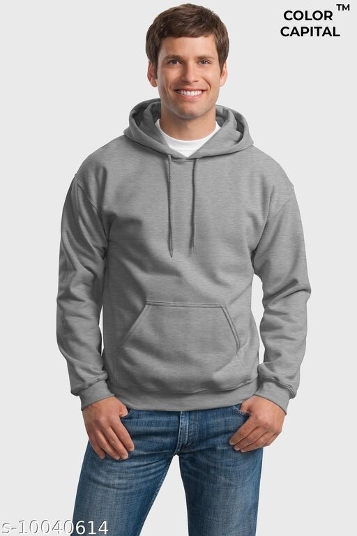 GWSa-10040560 Mens Premium Hoodie - Gray, L