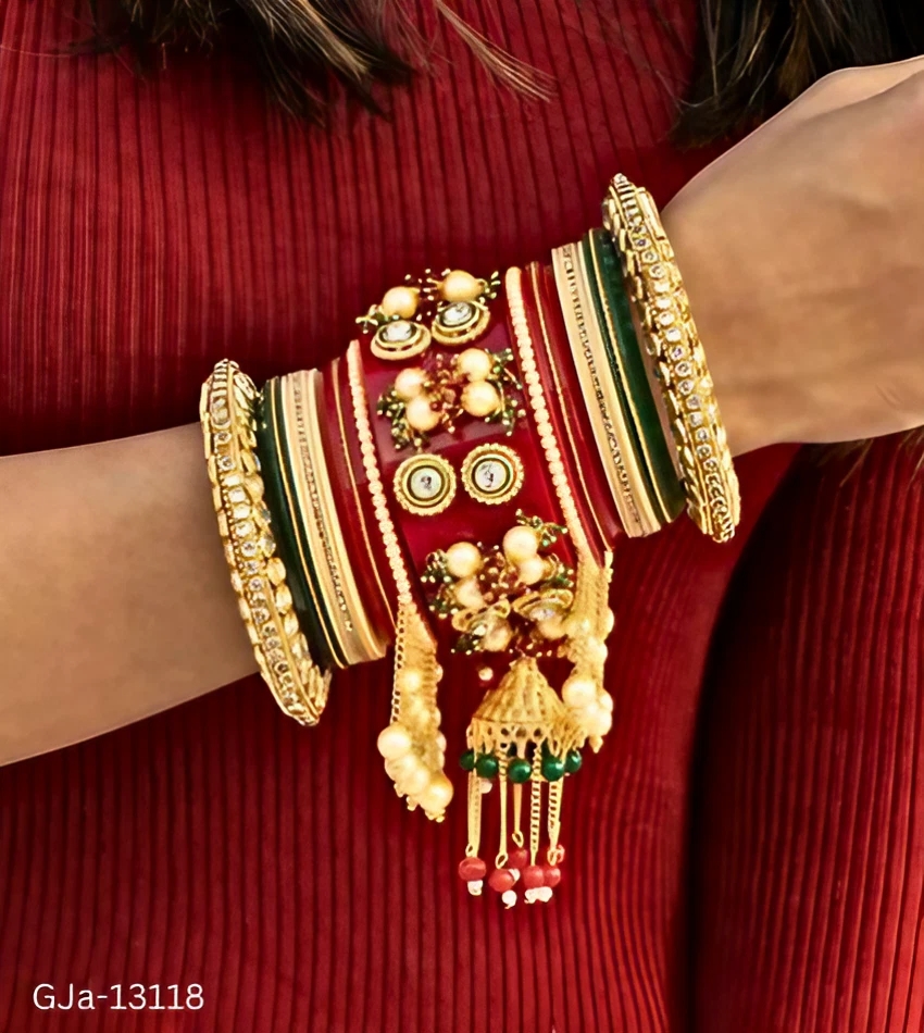 GJa-13118 Trendy Punjabi Chuda,bangles Set  - 2.6