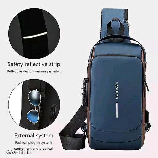 GAa-18111 Chest Bag with USB Coded Lock - Free Size