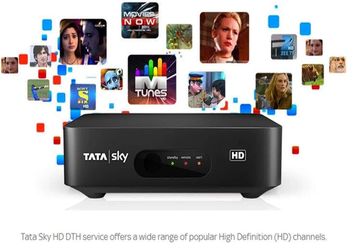 TATA SKY HD Connection with 1 month basic package (FTA) and free installation.