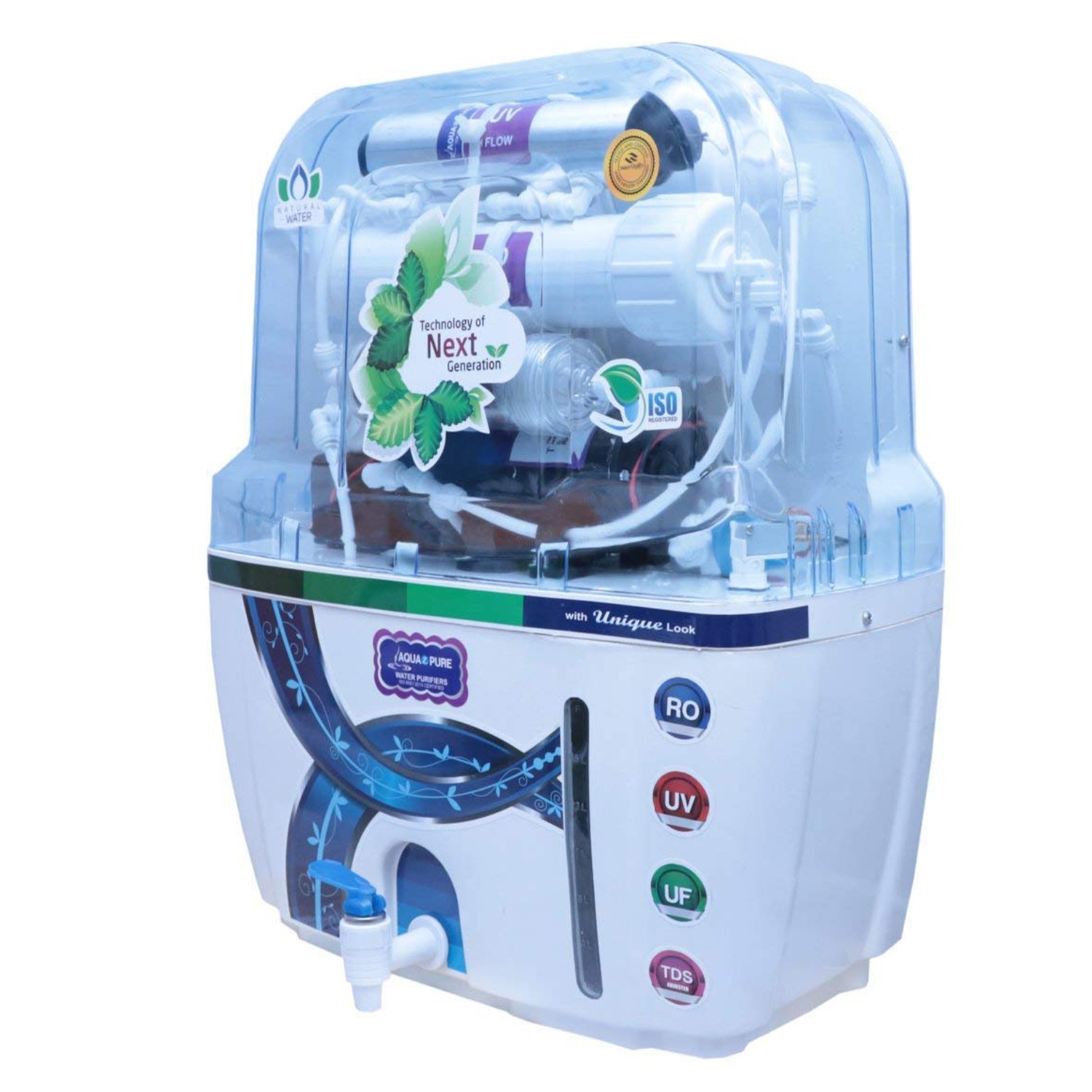 Aqua plus freash 15 Liters RO+UV+UF+TDS Adjuster Water Purifier full kit